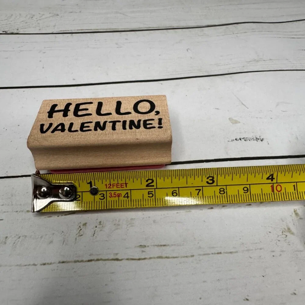 Set Of 4 Recollections Valentine Rubber Stamps With Owl Heart &‎ Arrow Designs